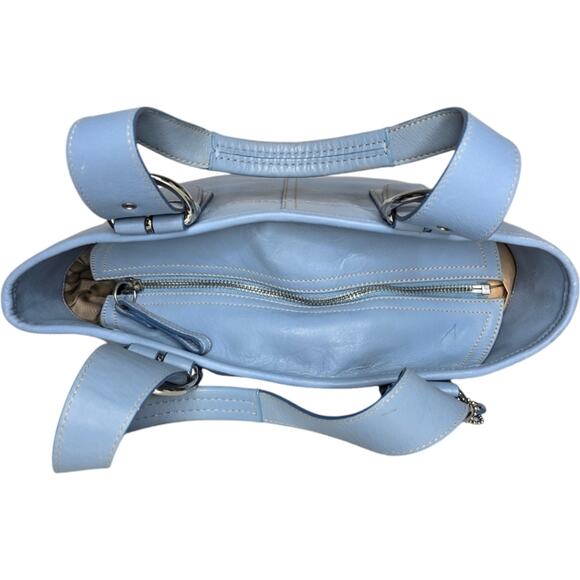 Coach Vintage Soho Leather Tote Light Blue 9544 - Picture 3 of 12